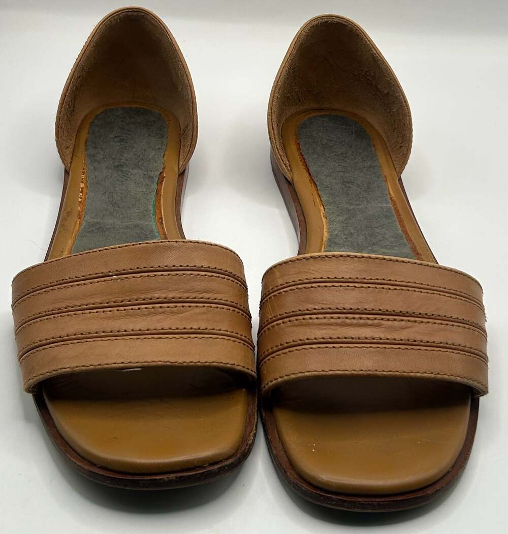 Madewell The Nelda d'Orsay Flat in Desert Camel Leather